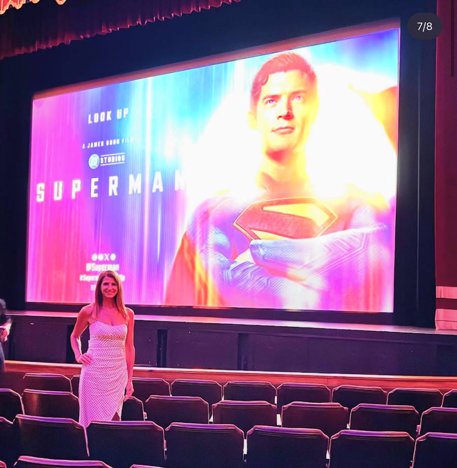 Hobbs at the cast and crew premiere of Superman. | Courtesy of Suzanne Hobbs