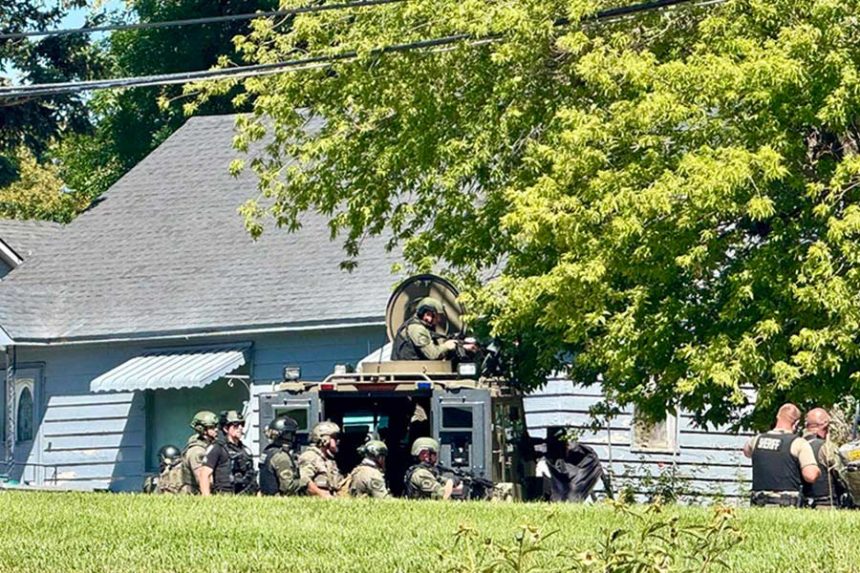 Standoff at American Falls home on Sunday, July 6, 2025. | Courtesy photo