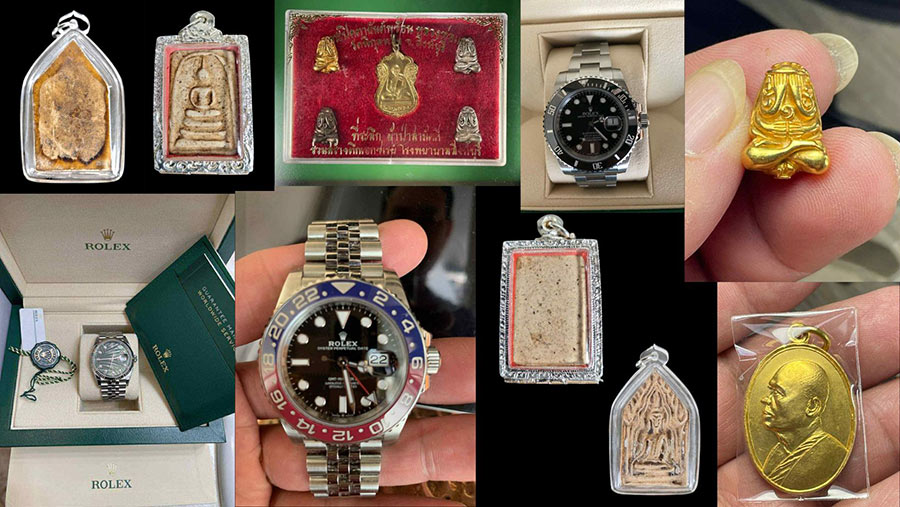 Some of the stolen items. | Photo courtesy of Kaew Jai Fung