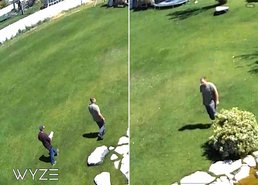 Men who allegedly stolen tractor from Rigby family's yard | Security footage from Katelyn Owens