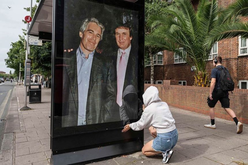 Trump and Epstein poster