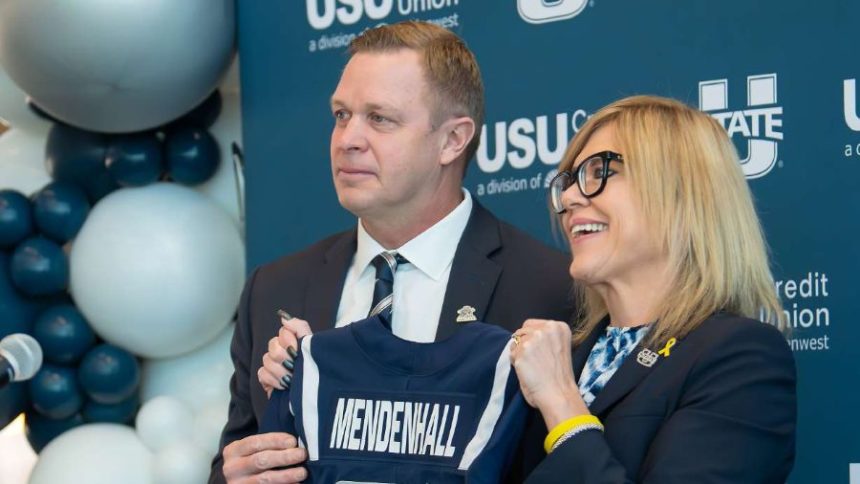 Diana Sabau, Utah State's first female athletic director, is joining Maryland. | KSL.com.