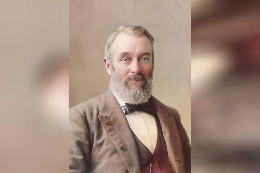 A colorized image of William F. Rigby, who immigrated to the U.S. in 1853 and later established the town of Newton, Utah, along with Rexburg and Rigby, Idaho. | Courtesy Beverly Boyle