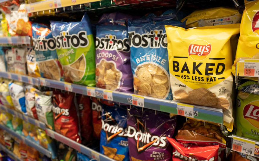 Potato chips are displayed at a store in New York, March 25, 2021. |Mark Lennihan, Associated Press