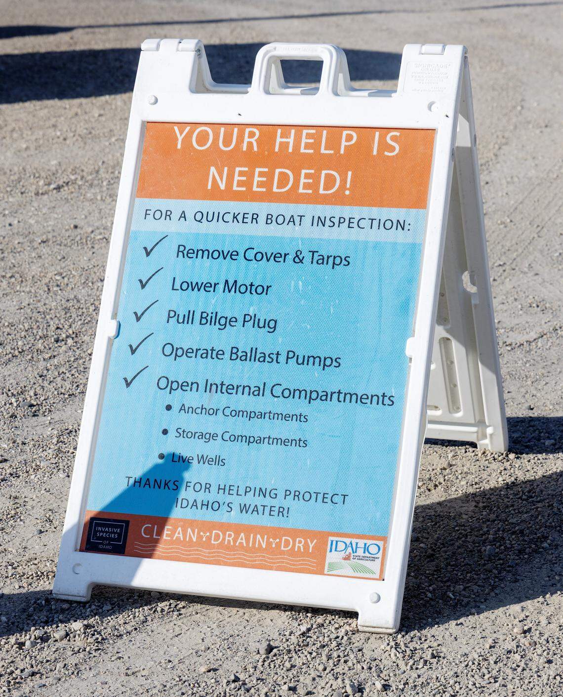 A watercraft boat inspection station is located in Marsing, Friday, July 25, 2025. Sarah A. Miller smiller@idahostatesman.com