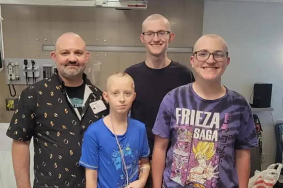Caellum's family shaved their heads in support | JayC Hedbon