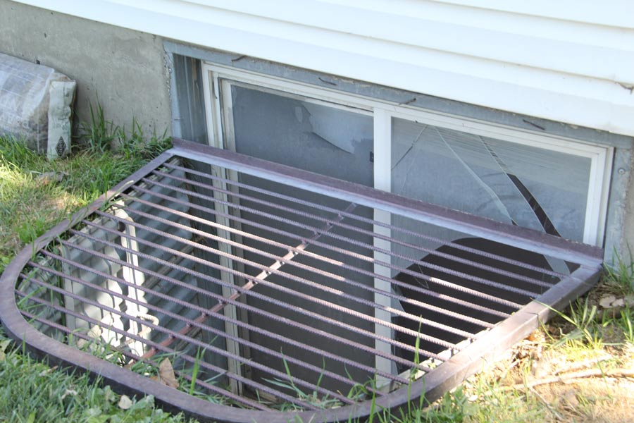 One of Parkin's window wells.