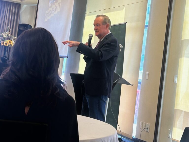 U.S. Sen. Mike Crapo speaks at a private event Aug. 21, 2025 in Boise about the “One Big Beautiful Bill Act.” (Laura Guido/Idaho Capital Sun)