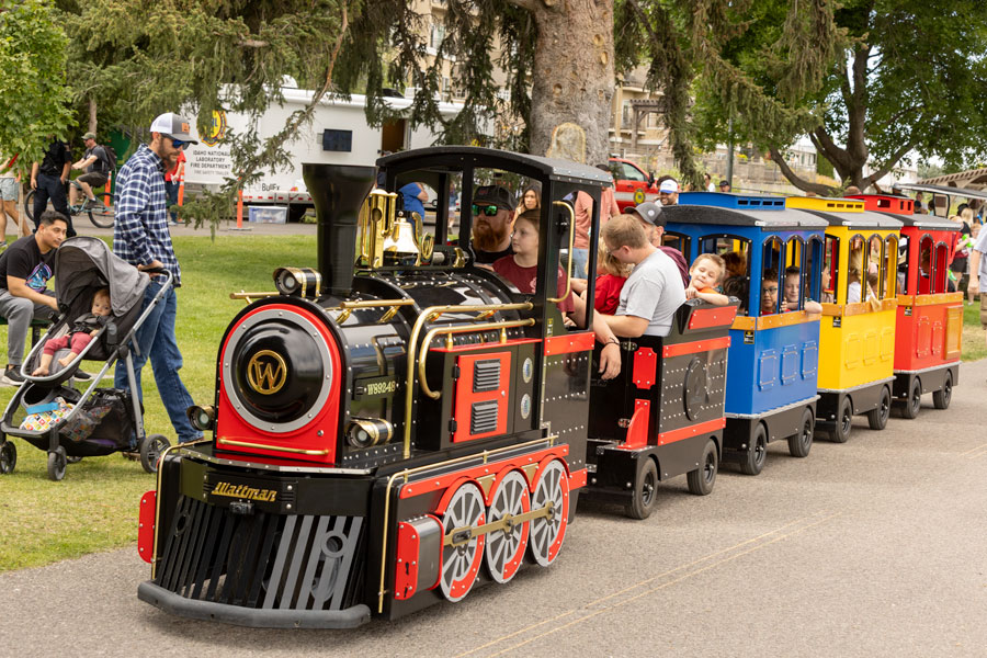 A train ride taking residents up and down the Greenbelt during on Saturday afternoon. | Daniel V. Ramirez, EastIdahoNews.com