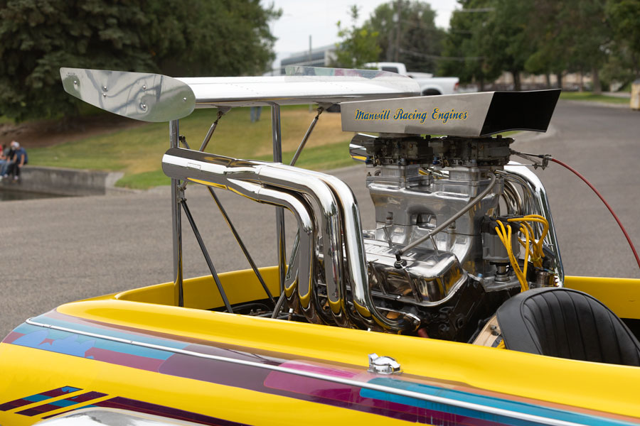 A close up look at the engine on the back of the speedboats. | Daniel V. Ramirez, EastIdahoNews.com