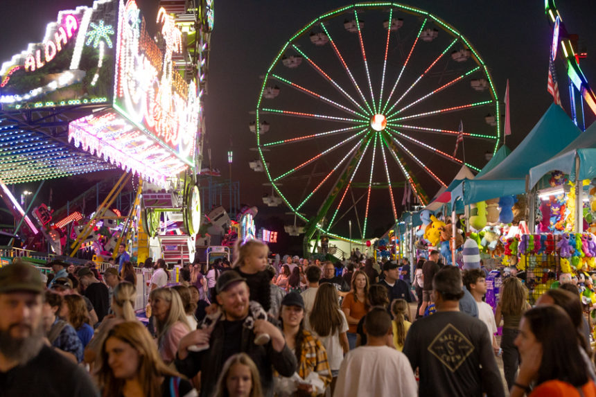 Thousands of community members walking around the ride area of the Eastern Idaho State Fair. | Daniel V. Ramirez, EastIdahoNews.com