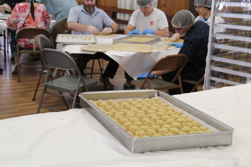 A tray of dough balls that will become Koulourakia. | Logan Ramsey, EastIdahoNews.com