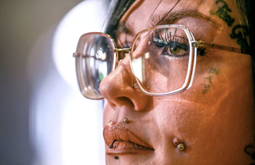 Shasta Groene is interviewed Friday before a book signing at the Well-Read Moose in Coeur d’Alene for Gregg Olsen’s “Out of the Woods,” detailing the story of the 2005 Groene family murders and Shasta’s kidnapping and sexual assault. | Kathy Plonka, The Spokesman-Review