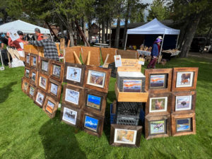 Island Park art booth