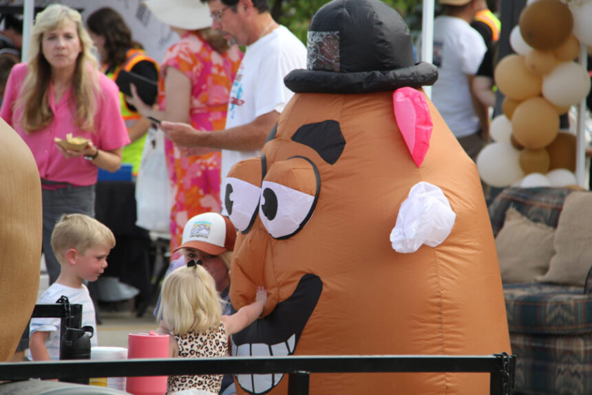 Mr. Potato Head at the festival.