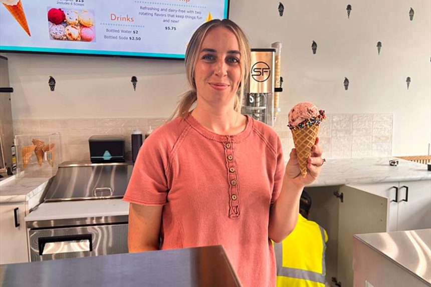 Taylee Brinkerhoff opened Creamy Daze ice cream shop at 175 West 2nd South in Rexburg. | Rett Nelson, EastIdahoNews.com