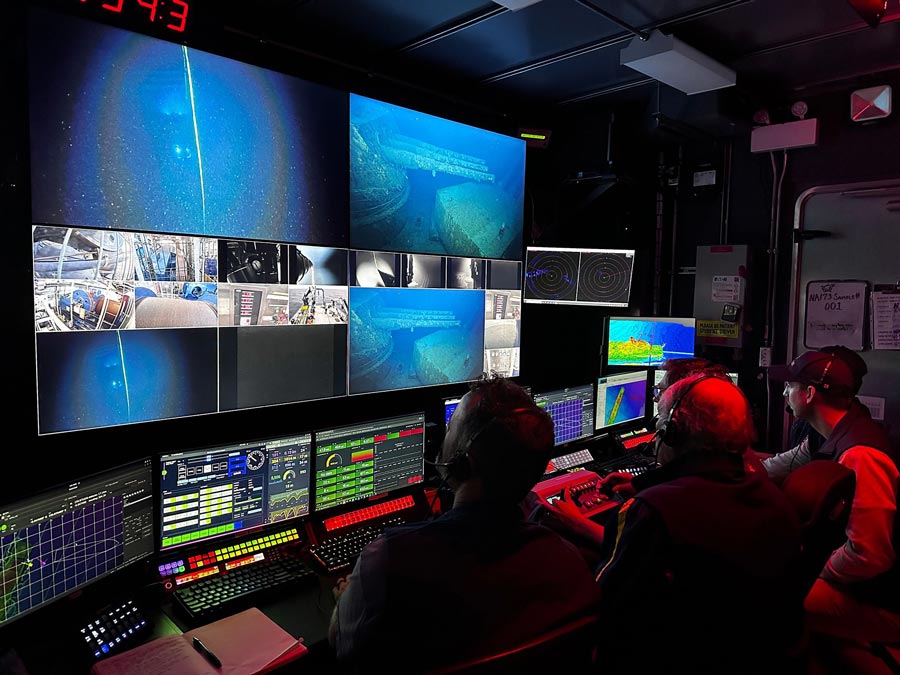 The 21-day expedition in the Pacific mapped wrecks from five naval battles during World War II. | Ocean Exploration Trust via CNN Newsource