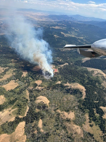 An aerial view of the Toponce Fire. | Caribou-Targhee National Forest