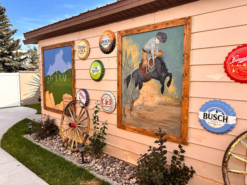 Artwork on the north side of the Cozy Subs building. | Rett Nelson, EastIdahoNews.com