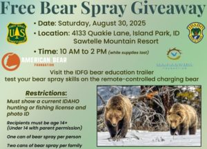 Bear spray flyer