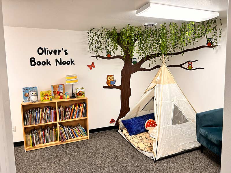 Book nook corner at Curious Roots Learning Academy | Rett Nelson, EastIdahoNews.com