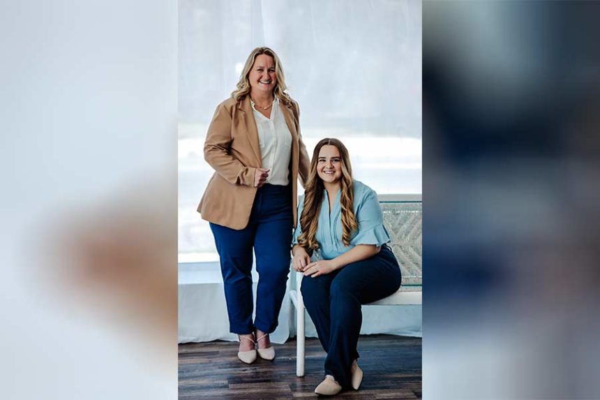 Charrise Bateman, left, and Shelby Evans, are the owners of a new online accounting business called Blue Heart Accounting. | Courtesy photo