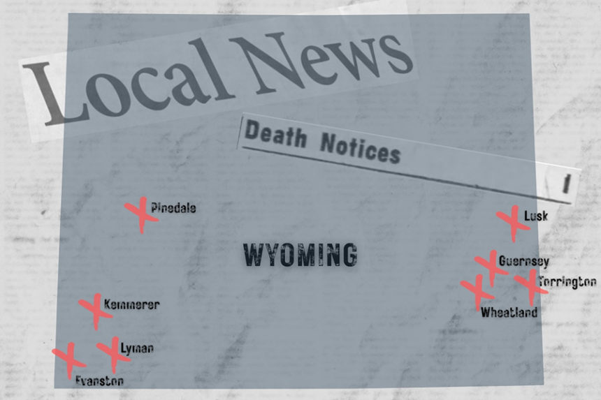 closed Wyoming newspapers