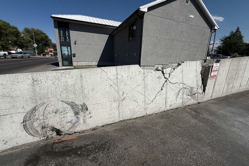 The aftermath of a crash on Tuesday night near Spider's Web. | Kaitlyn Hart, EastIdahoNews.com