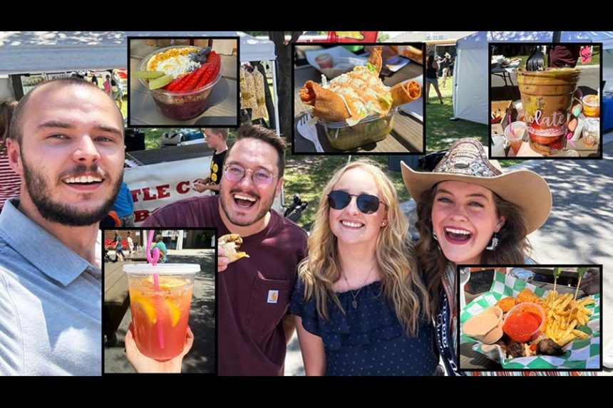 EastIdahoNews.com employees and the Whoopee Rodeo Queen, Annie Payne at the Madison County Fair. | Kaitlyn Hart, EastIdahoNews.com