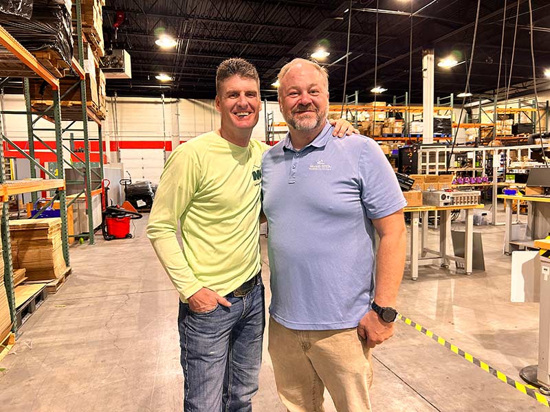 Mike Hammond, left, and Stewart Graham are co-owners of Grand Teton Energy Systems in Rexburg. | Rett Nelson, EastIdahoNews.com