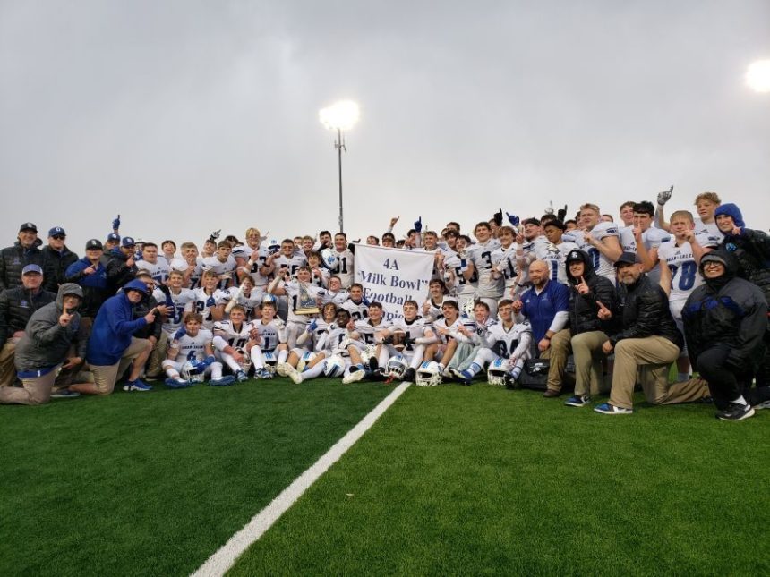 The Sugar-Salem football team is no stranger to state championship celebrations. | Allan Steele, EastIdahoSports.com