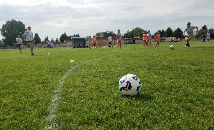 Sugar-Salem players practice earlier this week after opening the season with two wins. | Allan Steele, EastIdahSports.com.