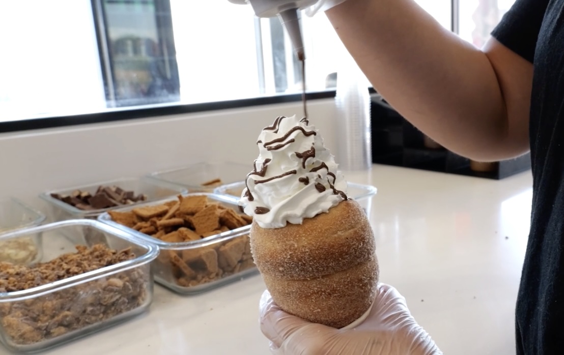 Crispy Cones fruit cup