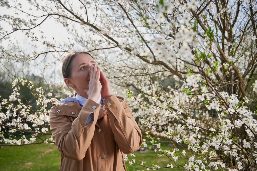 woman allergic suffering from seasonal allergy at 2025 01 17 00 12 34 utc