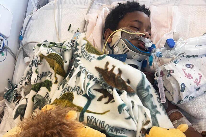 Carter Grover at Primary Children's Hospital in Utah. | Courtesy Katherine Grover