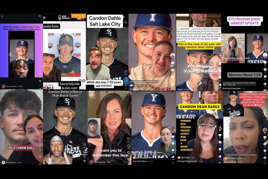 A small sample of the social media posts abut Dahle, many of them containing misinformation about the Candon Dahle case. | Instagram and TikTok