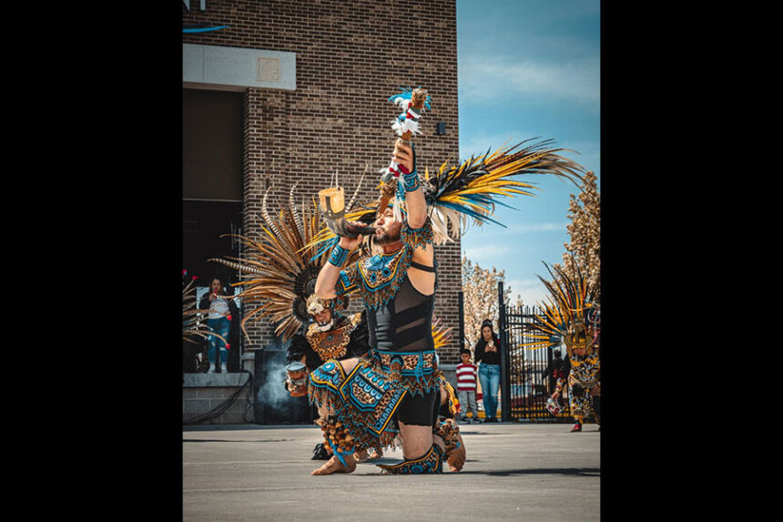 A dancer from Dance Azteca Quetzalcoatl during the Cinco de Mayo celebration. | Courtesy Liliana Sanchez