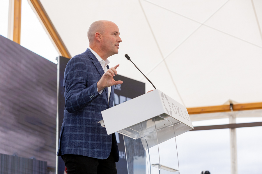 Utah Gov. Spencer Cox highlighting how America is now making it possible to build new nuclear power plants after years of hindering the process. | Daniel V. Ramirez, EastIdahoNews.com