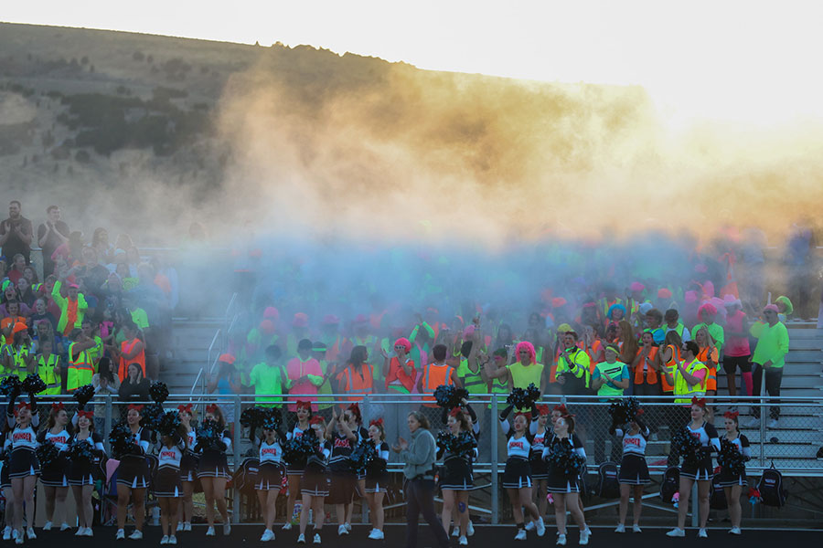 Pocatello black and blue bowl student section