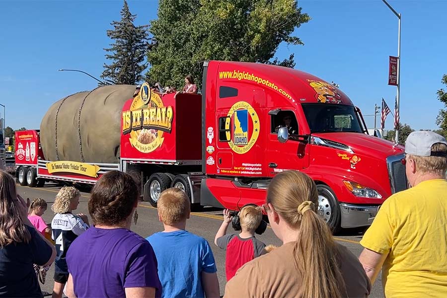 One of the iconic trucks in the Shelley Spud Days parade Saturday. | Rett Nelson, EastIdahoNews.com