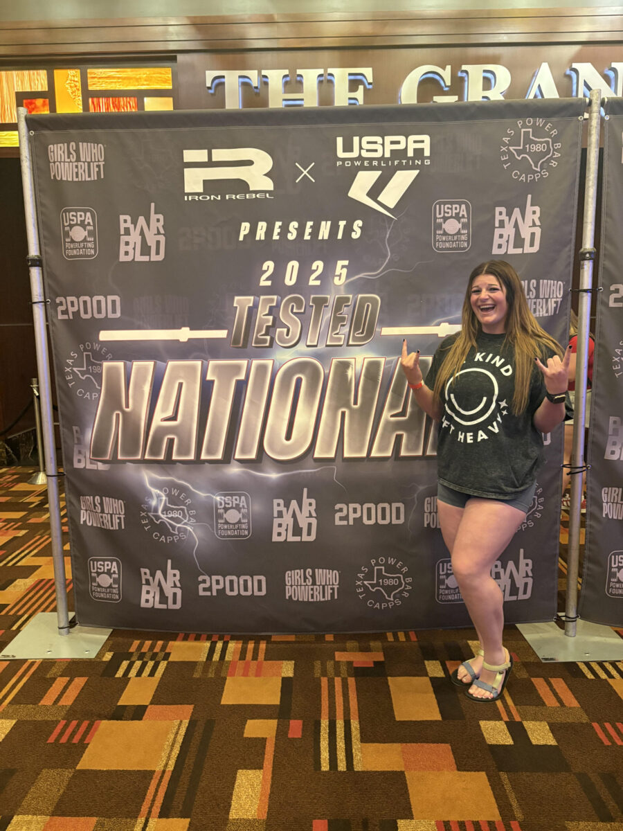 Brooke Yorgesen at the powerlifting national championships in Las Vegas. | Courtesy photo.
