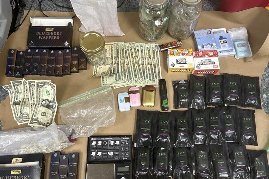 The drugs reportedly found in a 16-year-olds car during a traffic stop. | Rigby Police Department.