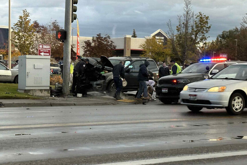 The crash on 17th street sent five people to the hospital. | Courtesy photo