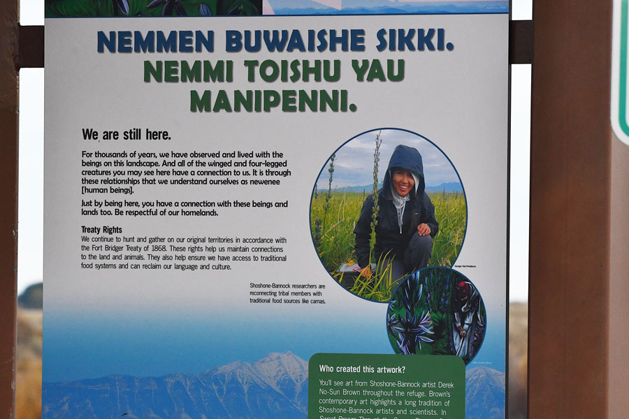 New signs have been put around Camas National Wildlife Refuge this summer.