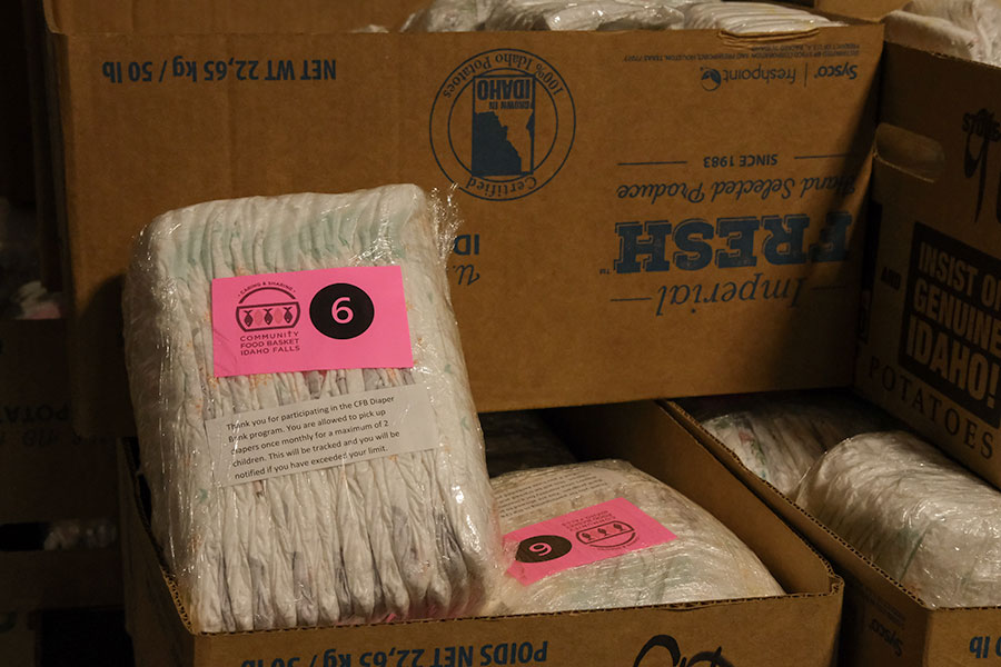 Diapers are distributed to families with babies, but only ment for to support them for one week. | Daniel V. Ramirez, EastIdahoNews.com
