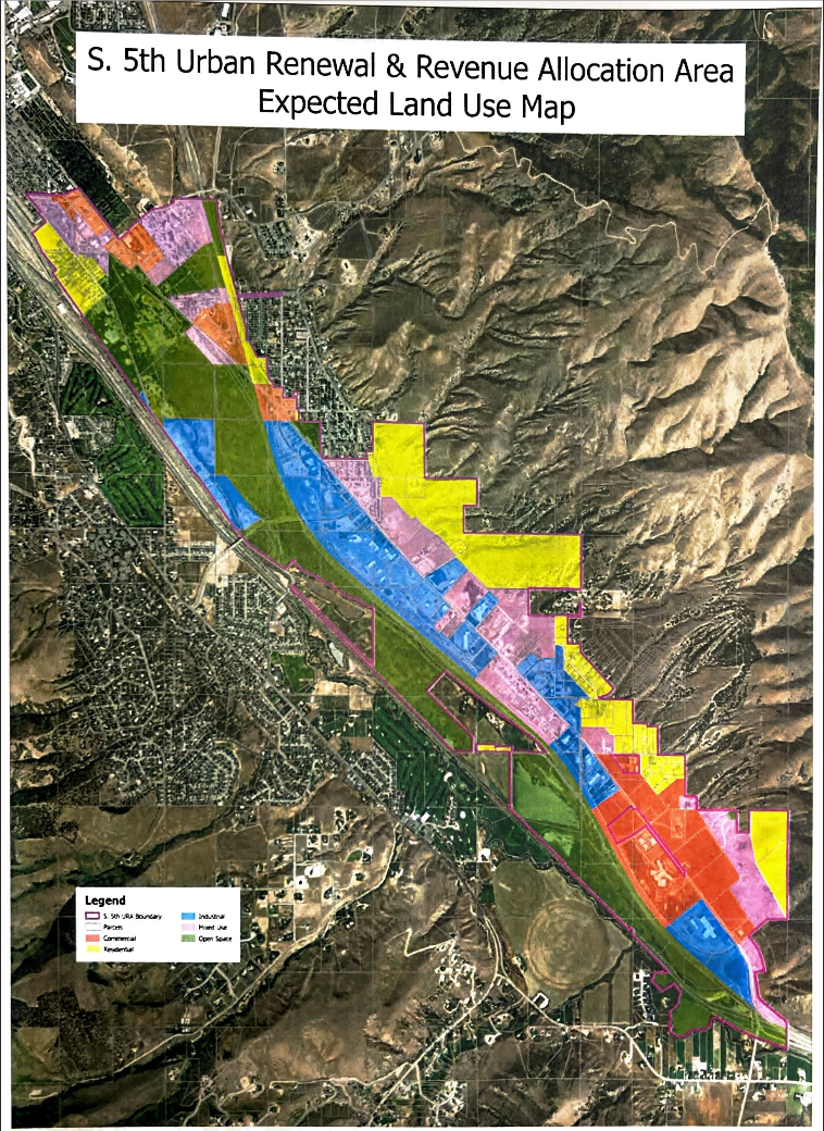 A planned zoning map of the project area.