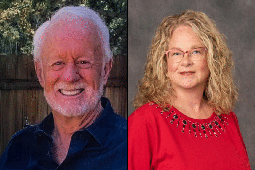 (left) Candidate Michael Godfrey and (right) Candidate Laurie Augustin