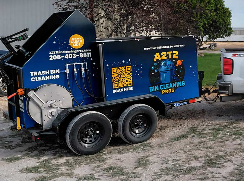 Trailer for A2T2 Bin Cleaning Pros | Courtesy Jennifer Tanner