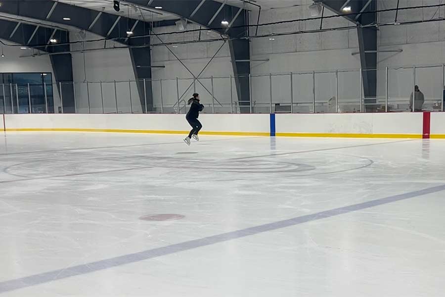 Figure skater at The Neutral Zone in Rexburg. | Rett Nelson, EastIdahoNews.com