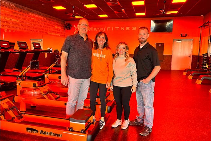 New ownership team at Orangetheory Fitness, 2674 East Sunnyside Road, in Ammon. Bret and Kim Hatch, left, co-own it with Randie and Drew Case. | Rett Nelson, EastIdahoNews.com